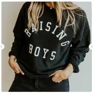 Women's Black "Raising Boys®" Everyday Sweatshirt - XXL